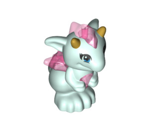 LEGO Light Aqua Baby Dragon with Pink (Lula) (33915)