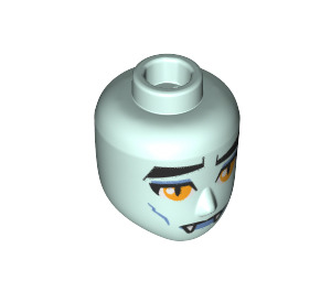 LEGO Light Aqua Balthazar Male Minidoll Head (57489 / 92240)