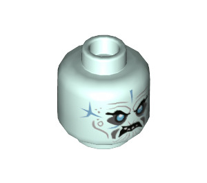 LEGO Light Aqua Blizzard Minifigure Head (Recessed Solid Stud) (3626 / 45093)