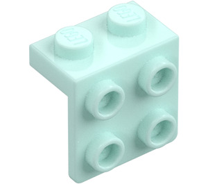 LEGO Helles Aqua Halterung 1 x 2 mit 2 x 2 (21712 / 44728)