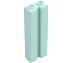 LEGO Licht aqua Steen 1 x 2 x 5 met groef (88393)