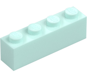 LEGO Světlá aqua Kostka 1 x 4 (3010 / 6146)