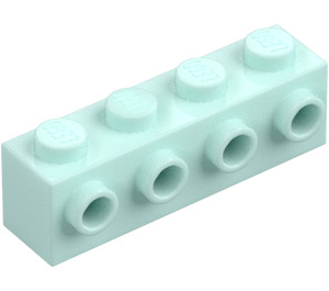 LEGO Light Aqua Brick 1 x 4 with 4 Studs on One Side (30414)