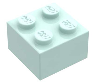 LEGO Světlá aqua Kostka 2 x 2 (3003 / 6223)