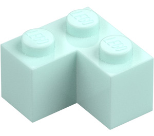 LEGO Light Aqua Brick 2 x 2 Corner (2357)