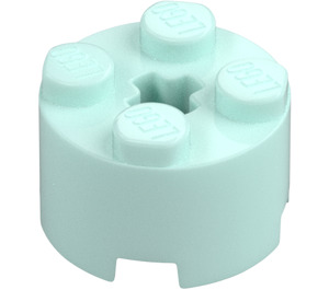 LEGO Licht aqua Steen 2 x 2 Rond (3941 / 6143)