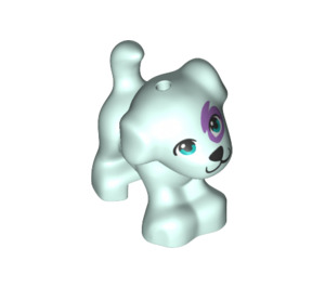 LEGO Licht aqua Hond met Paars Oog splotch (78462 / 78463)