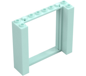 LEGO Světlá aqua Dveře Rám 2 x 8 x 6 (80400)