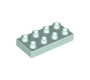 LEGO Helles Aqua Duplo Platte 2 x 4 (4538 / 40666)