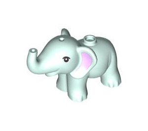 LEGO Light Aqua Elephant with Lavender Ears (101828)