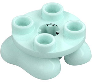 LEGO Light Aqua Feet 2 x 2 (66858)