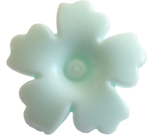 LEGO Light Aqua Flower with Serrated Petals (93080)