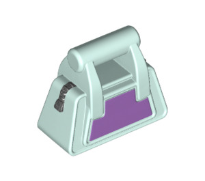 LEGO Aqua clair Gym Bag avec Dark Purple Côté (11759 / 95867)