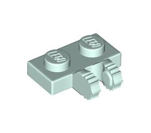 LEGO Licht Aqua Scharnier Plaat 1 x 2 Vergrendelings met Dual Vingers (50340 / 60471)