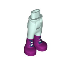 LEGO Licht aqua Heup met Pants met Magenta Boots (16925 / 35573)