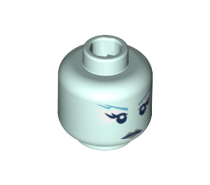 LEGO Light Aqua Ice Queen Minifigure Head (Recessed Solid Stud) (3626 / 27467)