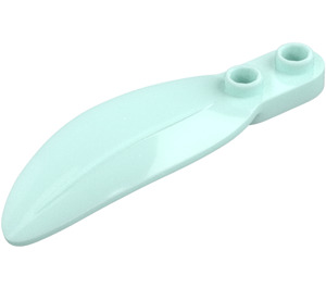 LEGO Light Aqua Leaf 2 x 6 x 1 (3565)