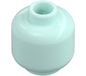 LEGO Light Aqua Minifigure Head (Recessed Solid Stud) (3274 / 3626)