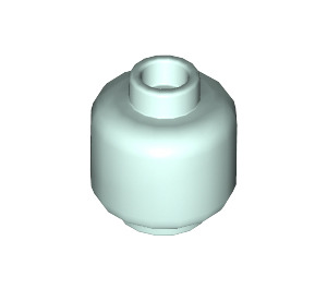 LEGO Light Aqua Minifigure Head (Recessed Solid Stud) (3274 / 3626)