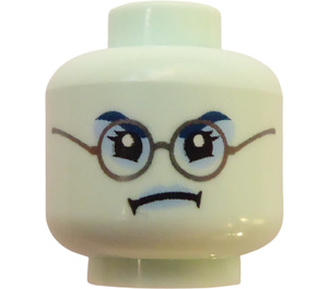 LEGO Light Aqua Moaning Myrtle Plain Head (Recessed Solid Stud) (3626)