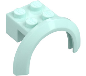 LEGO Light Aqua Mudguard Brick 2 x 2 with Wheel Arch  (50745)