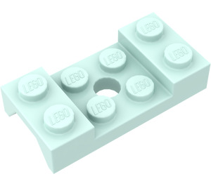 LEGO Licht Aqua Spatbord Plaat 2 x 4 met Arches met gat (60212)
