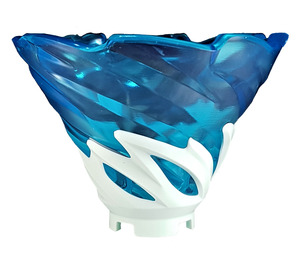 LEGO Helles Aqua Ninjago Spiral mit Transparent Light Blau oben (50663)