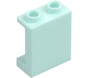 LEGO Aguamarina claro Panel 1 x 2 x 2 con soportes laterales, espigas huecas (35378 / 87552)