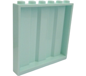 LEGO Světlá aqua Panel 1 x 6 x 5 s Corrugation (23405)