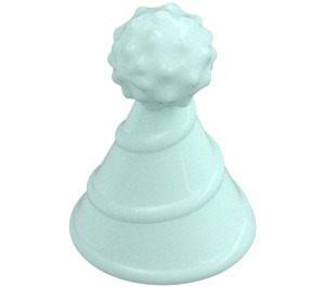 LEGO Lyse-Aqua Party Hat med Lille Pin (24131)