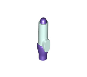 LEGO Aqua clair Pen avec Dark Purple Tip (35809)