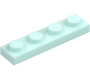 LEGO Licht aqua Plaat 1 x 4 (3710)