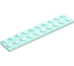 LEGO Light Aqua Plate 2 x 10 (3832)