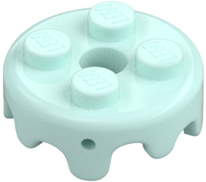 LEGO Licht aqua Plaat 2 x 2 Rond Cake Frosting (65700)