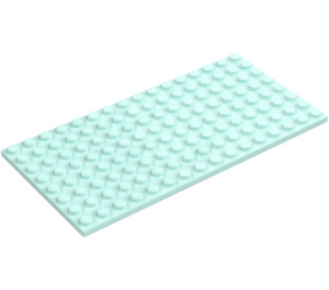 LEGO Light Aqua Plate 8 x 16 (92438)