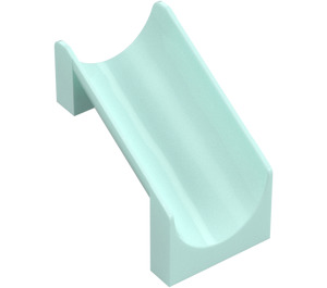 LEGO Light Aqua Slide Straight 4 x 6 x 6 (27976)