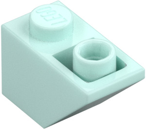 LEGO Light Aqua Slope 1 x 2 (45°) Inverted (3665)