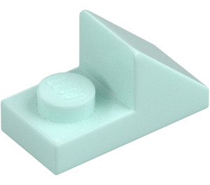 LEGO Licht aqua Helling 1 x 2 (45°) met Plaat (15672 / 92946)