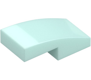 LEGO Light Aqua Slope 1 x 2 Curved (11477)