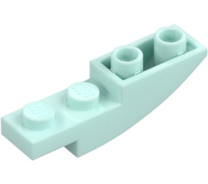 LEGO Vaalea vedensininen Luiska 1 x 4 Kaareva Käänteinen (13547)