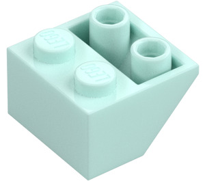 LEGO Light Aqua Slope 2 x 2 (45°) Inverted with Flat Spacer Underneath (3660)