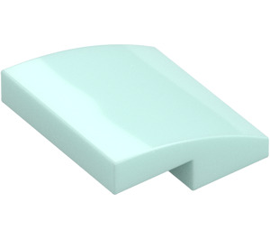 LEGO Light Aqua Slope 2 x 2 Curved (15068)