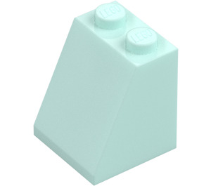 LEGO Light Aqua Slope 2 x 2 x 2 (65°) with Bottom Tube (3678)