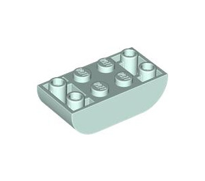 LEGO Helles Aqua Steigung Backstein 2 x 4 Gebogen Invertiert (5174)