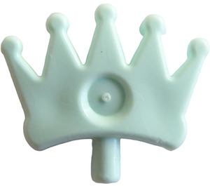 LEGO Lyse-Aqua Tiara med 5 punkt og Indentation  (93080)