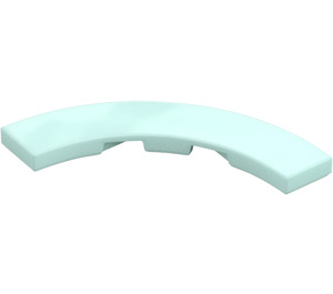 LEGO Light Aqua Tile 4 x 4 Curved Corner with Cutouts (3477 / 27507)