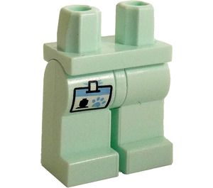 LEGO Lyse-Aqua Veterinarian Minifigur Hofter og ben (3815 / 33020)