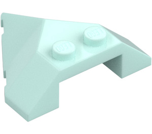 LEGO Light Aqua Wedge 4 x 4 with Point (22391)