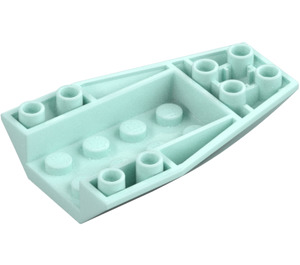 LEGO Light Aqua Wedge 6 x 4 Triple Curved Inverted (43713)