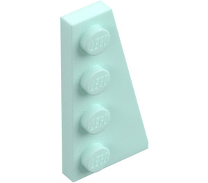 LEGO Světlá aqua Klín Deska 2 x 4 Křídlo Pravá (41769)